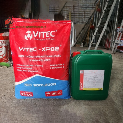 VITEC XP02 (Vật liệu chống thấm 2 thành phần gốc xi măng Polyme)