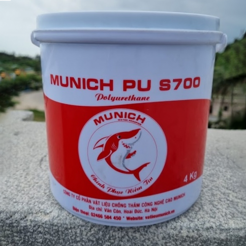 Munich S700 - Sơn Chống thấm đàn hồi cao cho : Sàn mái, tường gốc Polyurethan