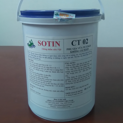 Phụ gia chống thấm vữa tự chảy SOTIN CT02
